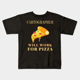 Pizza cartographer Kids T-Shirt